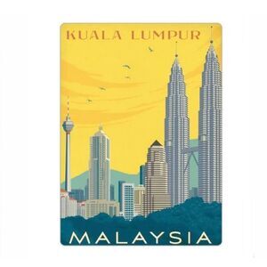 Kuala Lumpur Malaysia Souvenir Magnet